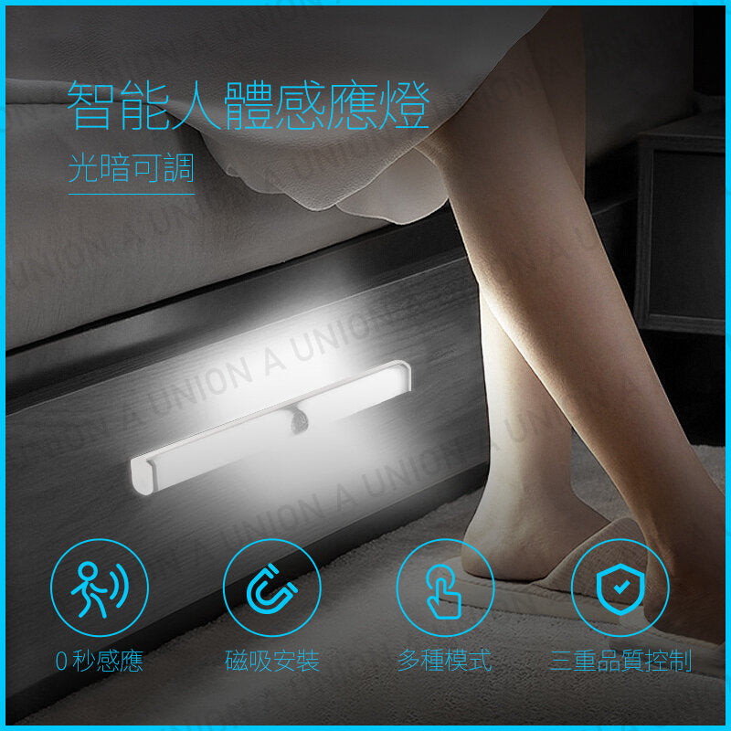 (VH2107)LED燈-銀框白光燈 LED感應燈 夜燈 人體感應燈 小夜燈 智能感應燈 床頭燈 LED化妝燈 LED夜燈 LED智能感應燈 LED床頭燈 30cm 特長燈