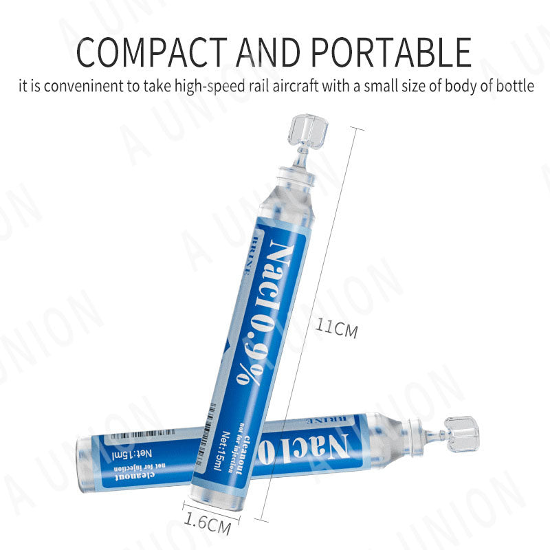 (VH0822)生理鹽水15ml 20隻 洗鼻鹽水 霧化鹽水 傷口清理 紋身紋眉清理 便携生理鹽水棒 清潔傷口 洗鼻必備 消毒殺菌
