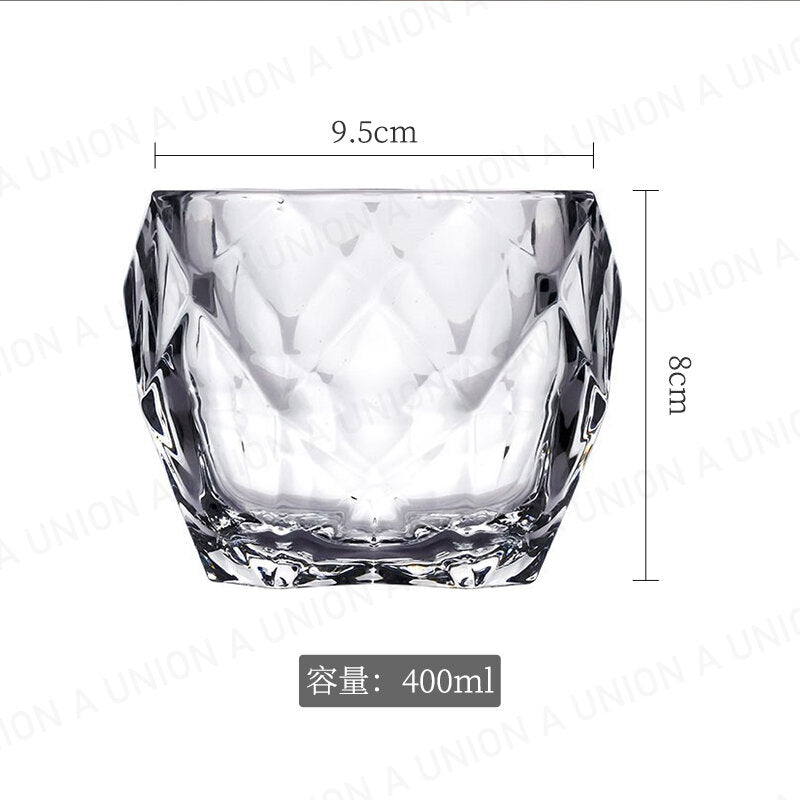 (VH2168) 特大威士忌杯 雪糕杯 甜品杯 洋酒杯 酒杯 威士忌杯 格仔杯子 威杯 簡約 創意杯 日式杯 咖啡杯 啤酒杯 玻璃杯 雞尾酒杯 Whiskey 布丁 糖水 調酒杯 茶杯 水杯