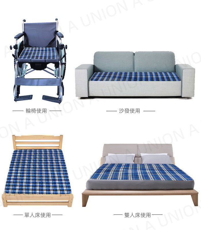 (VH0619)長者隔尿墊 可洗長者床墊 純棉4層隔尿墊 床墊 尿墊 可清洗護理床墊 隔尿墊 防生理期墊 寵物隔尿墊 150*90cm