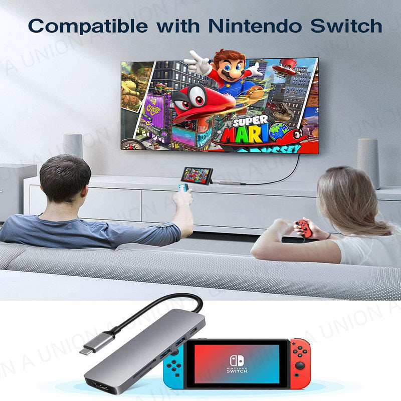 (VH0302)6-in-1 PRO Hub for TYPE C USB-C 多功能轉換器 高速分插器 擴充器 多端口集線器 鋁合金 擴展器 六合一PRO轉換器 多功能多口轉接器