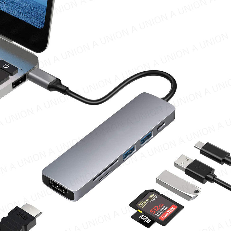 (VH0302)6-in-1 PRO Hub for TYPE C USB-C 多功能轉換器 高速分插器 擴充器 多端口集線器 鋁合金 擴展器 六合一PRO轉換器 多功能多口轉接器