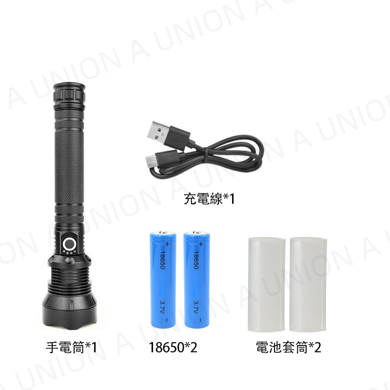 (VH0462) CREE-P70 LED 2000流明 強光遠射程 強光手電筒 戶外防水USB充電 伸縮變焦 大功率LED手電筒 戶外強光手電筒 露營 爬山 戶外必備