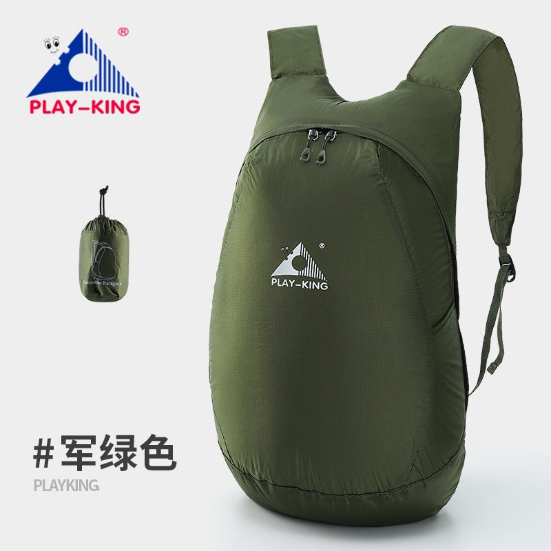 (VH2196)可折疊背包 防水背包 戶外包 出行背包 旅行背包 輕薄背包 折疊包 雙肩背包 旅行登山包 可折疊雙肩背包 游泳包 沙灘袋 旅遊包 露營包 日常時尚背囊 輕便易攜 漂浮防水背包(黑色)