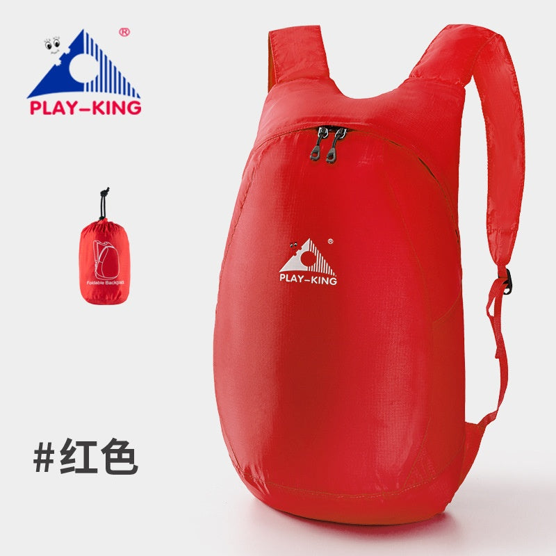 (VH2196)可折疊背包 防水背包 戶外包 出行背包 旅行背包 輕薄背包 折疊包 雙肩背包 旅行登山包 可折疊雙肩背包 游泳包 沙灘袋 旅遊包 露營包 日常時尚背囊 輕便易攜 漂浮防水背包(黑色)