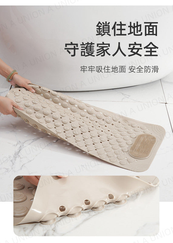 (VH2155)防滑按摩搓腳墊 矽膠吸盤防滑搓腳墊 足部按摩墊 搓腳神器 浴室防滑墊 防摔腳墊 廁所地墊 淋浴間衛浴墊 按摩墊 去死皮腳墊 藍色