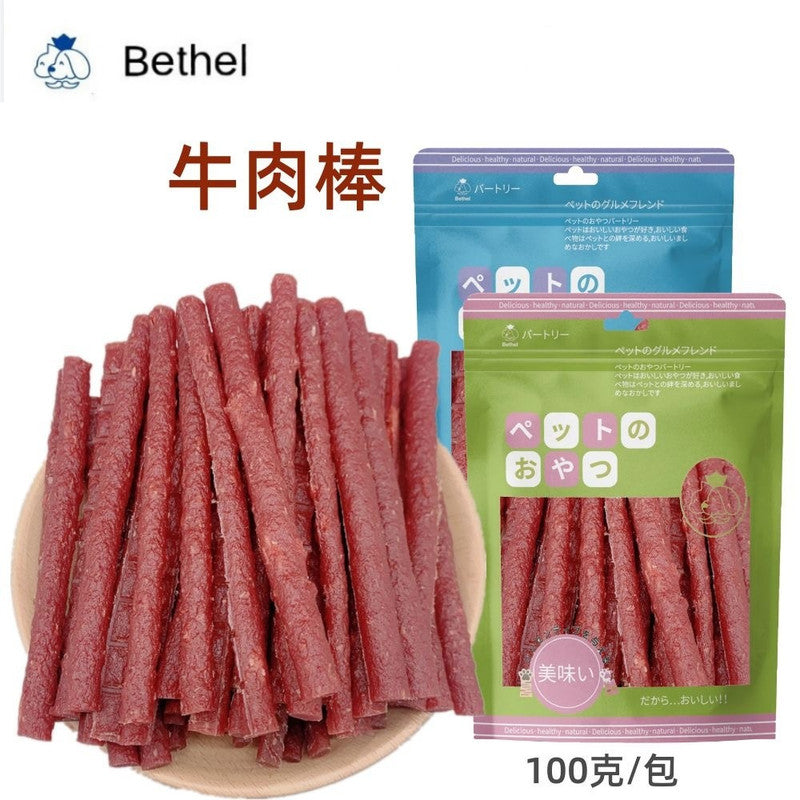 (VP0166) Bethel duck and cod jerky 100g, clear fire and light tear stains, pet snacks, duck strips, duck meat molar sticks, tooth cleaning sticks, duck breast pure meat wrapped around teeth to satisfy cravings