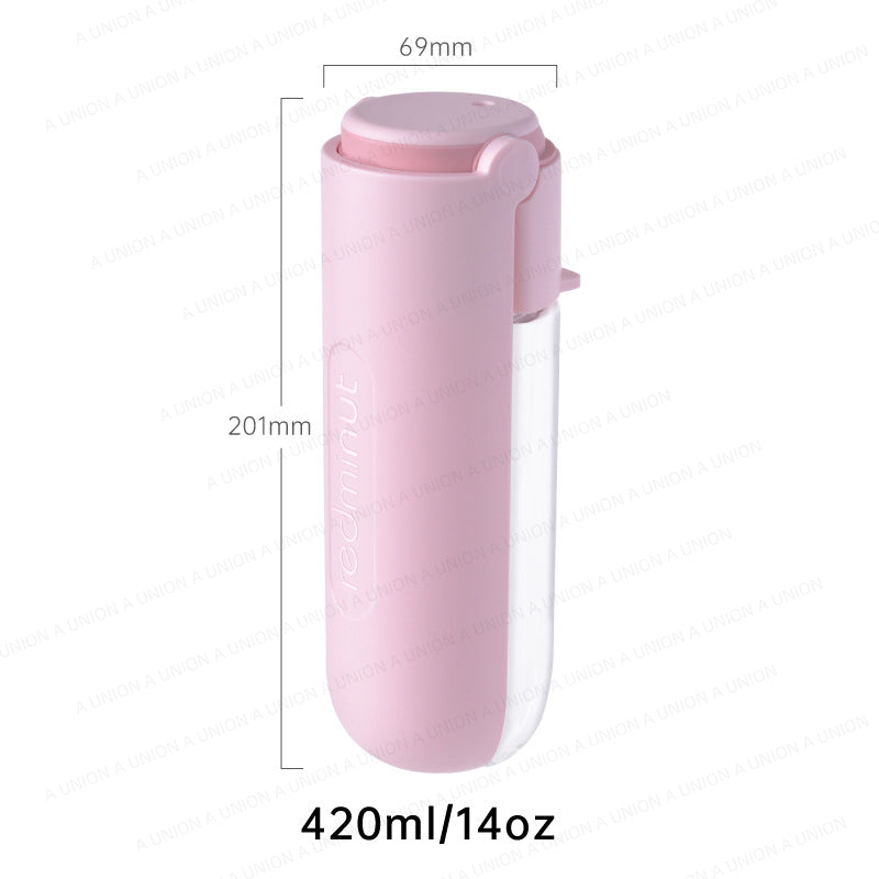 (VP0229) Redminut special long sink portable dog drinking water bottle pet special long sink accompanying water bottle dog drinking water dog water bottle portable small portable water bottle 300ml