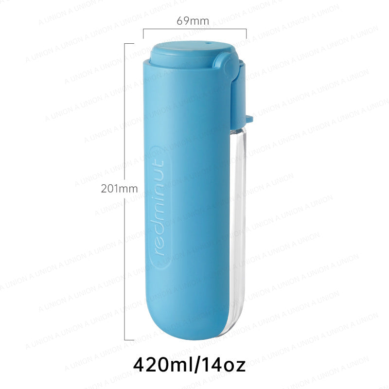 (VP0229) Redminut special long sink portable dog drinking water bottle pet special long sink accompanying water bottle dog drinking water dog water bottle portable small portable water bottle 300ml