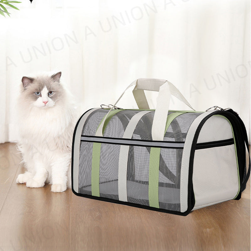 (VP0228) Pet outing tote bag, portable pet bag, cat and dog shoulder bag, cat bag, space capsule can be completely laid flat for storage