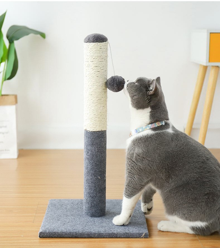 (VP0153) Cat scratching board cat toy cat scratching post sisal scratching board small ball square base mouse cat claw board sisal cat scratching post