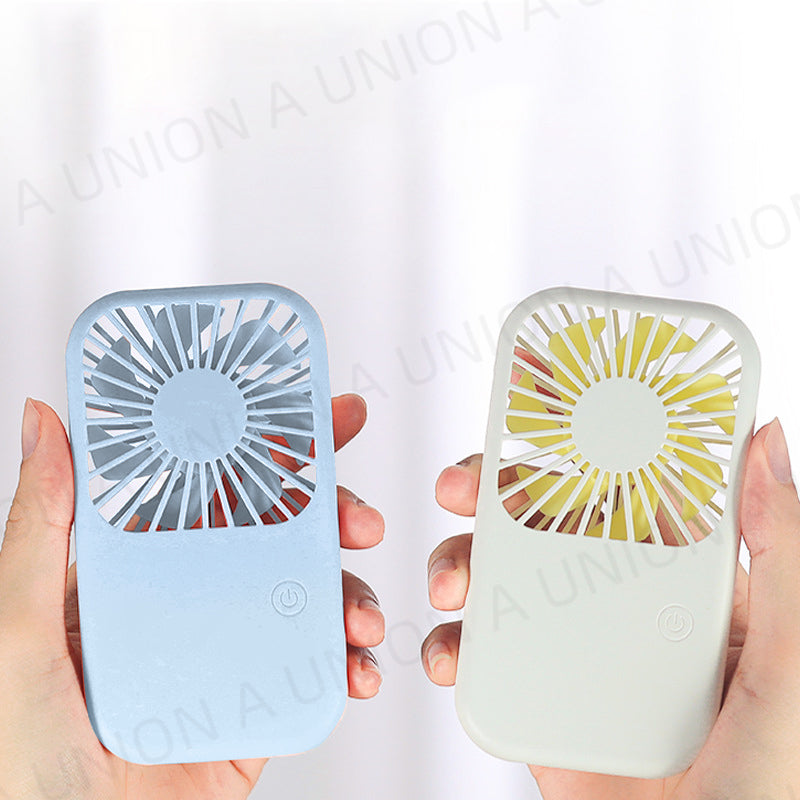 (VH0069) MINI handheld fan can stand with three speeds USB charging interface mobile phone holder fan mini portable fan mini portable fan USB rechargeable wireless portable fan wireless handheld fan