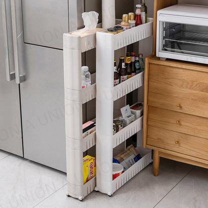 (VH0149) 4-layer mobile slit storage rack slit storage rack slit trolley storage rack storage storage rack with reel storage rack narrow body storage rack bathroom storage rack kitchen gap storage rack snack storage rack with wheels