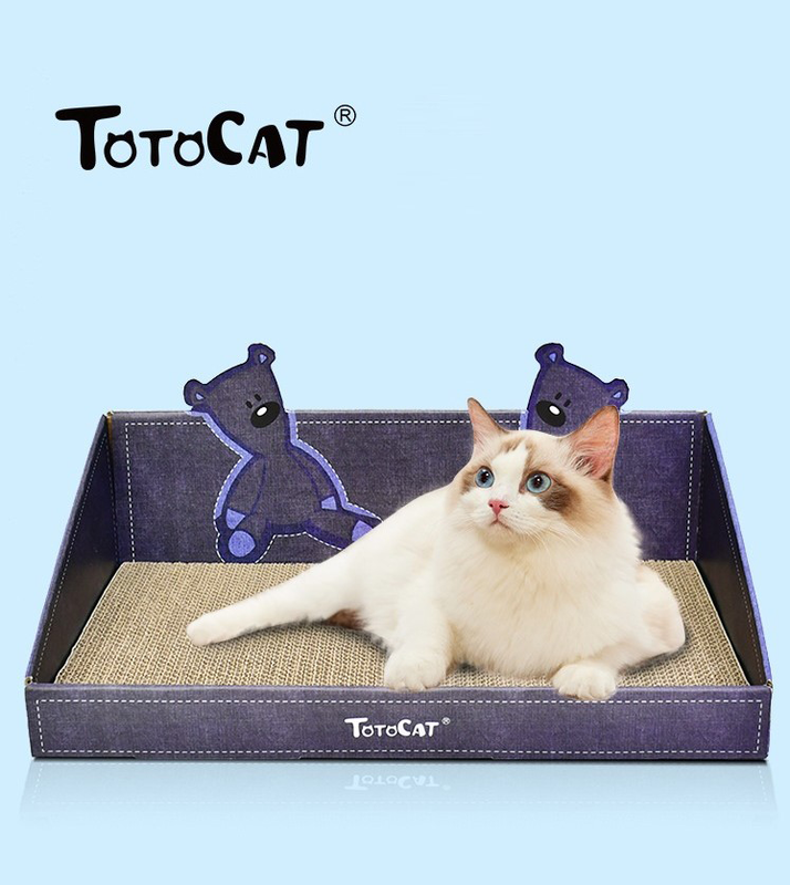 (VP0201) ToToCat Cute Red Panda Scratching Board Cat Nest Cat Claw Board Claw Grinder Wear-resistant and Non-shedding Cat Toy Cat Scratching Board Backrest Softener