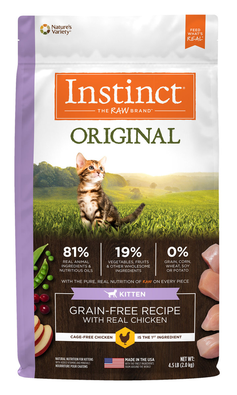 (VP0106) Instinct Classic Grain-Free Fresh Chicken High-Protein Kitten Food 4.5lb