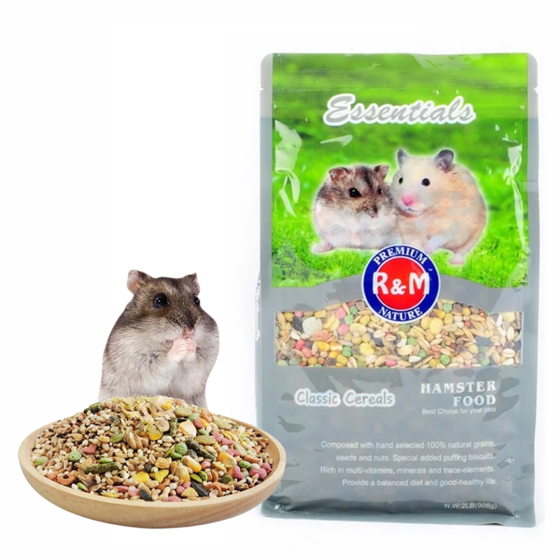 (VP0143) Ham Cereal Seafood Fruit and Vegetable Nutrition Hamster Food Pet Hamster Main Food Feed Golden Bear Food Hamster Food 1LB