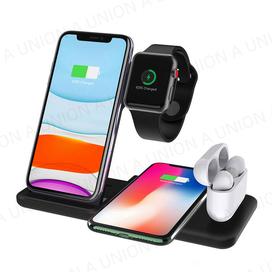 (VH0124) Four-in-one wireless charger for iPhone/Apple Watch/Airpods wireless charging wireless fast charging stand for headphones iwatch mobile phone charging super integrated magnetic wireless fast charging stand 