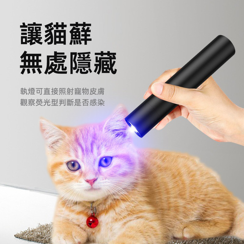 (VP0113) Wood's Cat Moss Pet Fungus Detection UV Fluorescent Agent Money Detection Flashlight Wood's Purple Light Purple Light Cat Moss Lamp UV Filter Lamp Ultraviolet Flashlight Purple Light Money Detection Play Identification Cat Moss Fluorescent Agent