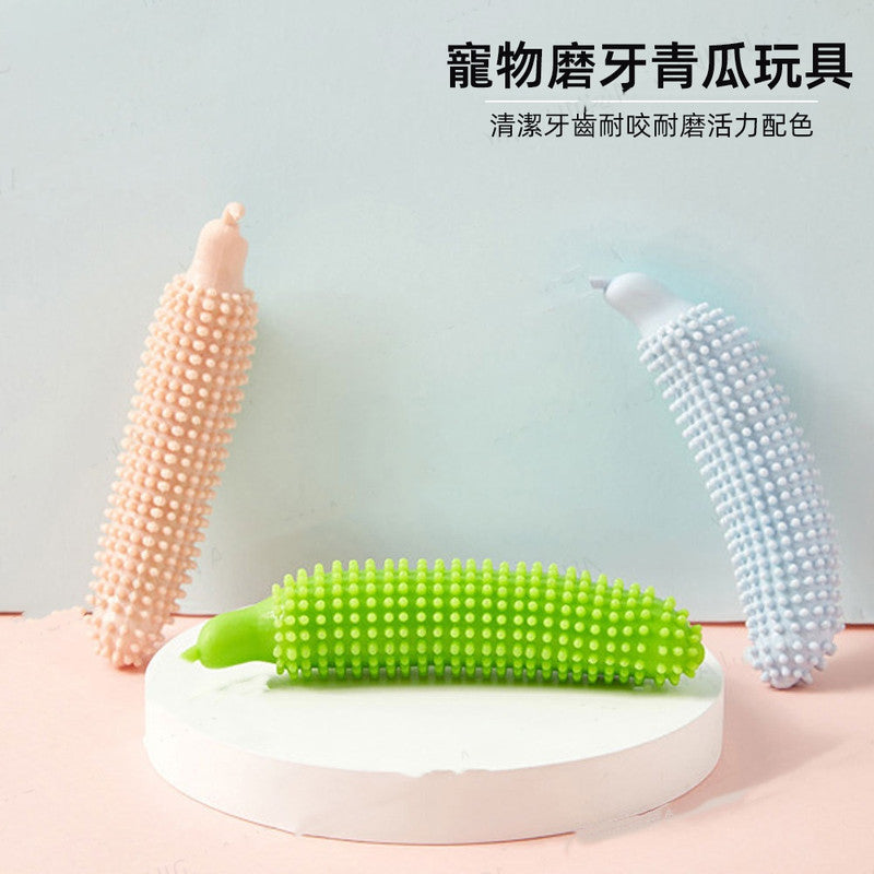 (VP0054) [Pack of Three] Dog Teeth Cleaning Stick, Bite Resistant Interactive Toy, Dog Toy, Teeth Cleaning Stick, Bite Resistant Pet Toy, Dog Toothbrush, Pet Molar Cucumber Toy