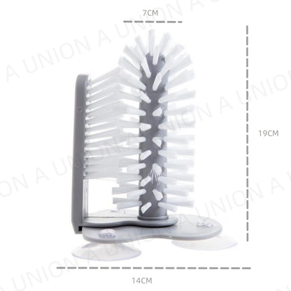 （VH0614）(懶人洗杯子神器)吸盤旋轉洗杯刷  吸盤式奶瓶 杯子旋轉洗杯刷