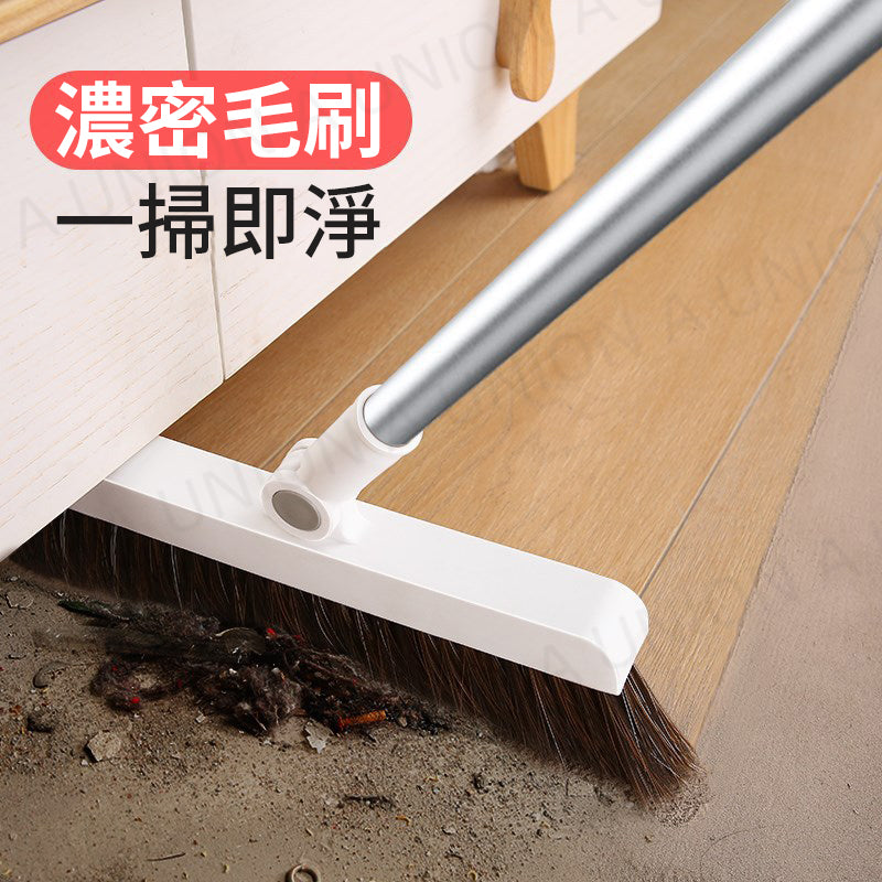 (VH0117) Newly upgraded magnetic foldable 180° broom set, rotating broom + garbage shovel set, magnetic folding broom, non-stick hair broom and dustpan combination, multi-functional folding broom set