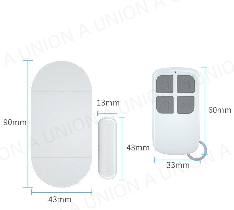（VH0380）門窗感應器 門磁報警器 多功能無線門窗警報器 遙控功能 家用防盜器防賊 門窗 露臺落地玻璃適用