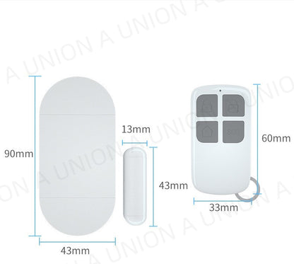 （VH0380）門窗感應器 門磁報警器 多功能無線門窗警報器 遙控功能 家用防盜器防賊 門窗 露臺落地玻璃適用