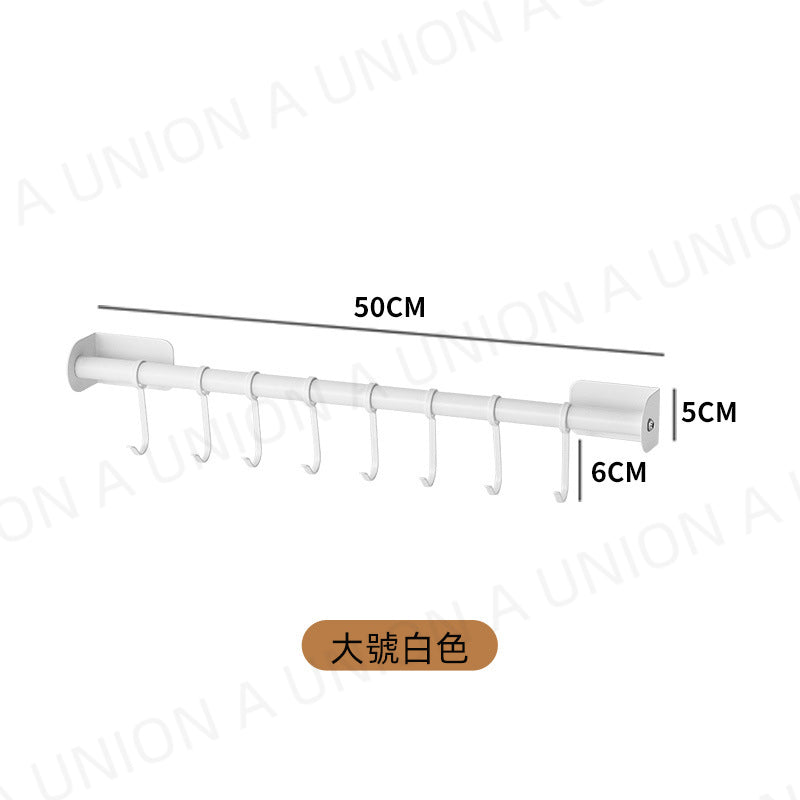 （VH0294）廚房壁掛置物架免打孔無痕帶掛鉤收納架廚房收納免釘壁掛桿 掛鉤撐桿 固定支架