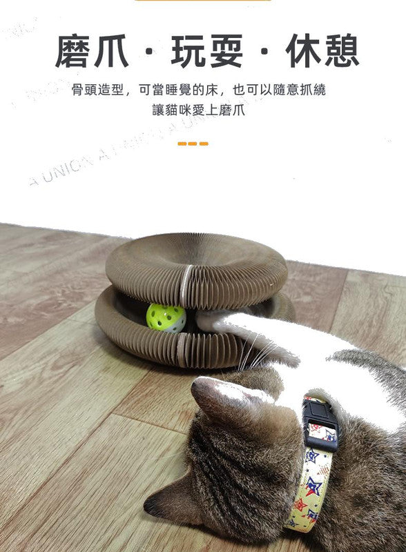 (VP0034) Magic Organ Cat Scratching Board Popular Pet Toy 24x24x10cm Claw Toy Cat Toy Organ Toy Cat Scratching Board Toy Corrugated Paper Toy