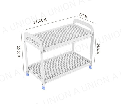 （VH0742）廚房抽拉式 瀝水架 桌面 杯架 調味瓶置物架 家用 咖啡杯收納架 奶瓶架 筷子架 刀架 刀叉架 匙羹架 廚房收納架 廚房儲物架 廚房置物架 碗碟架 水槽架 碗碟架置物架 水槽置物架