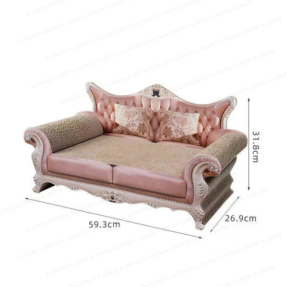 (VP0227) Cat Sofa Cat Scratching Board Cat Nest Integrated (Retro Sofa Corrugated Cat Scratching Board) European Retro Cat Sofa Cat Scratching Board Claw Grinder Cat Toy