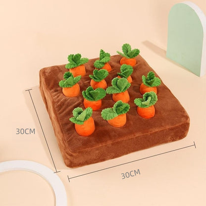 (VP0140) Carrot pulling plush toy pet chewing doll fruit and vegetable patch mushroom picking pet educational toy