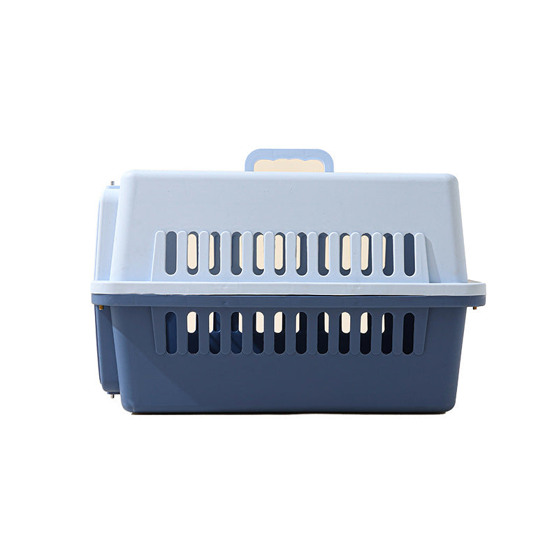 (VP0212) Pet portable flight case, vehicle-mounted dog cage, portable cat out-travel checked box, pet flight box, fence-type cat bag, dog cage, portable out-going cat space capsule, large and small dog checked air transport box