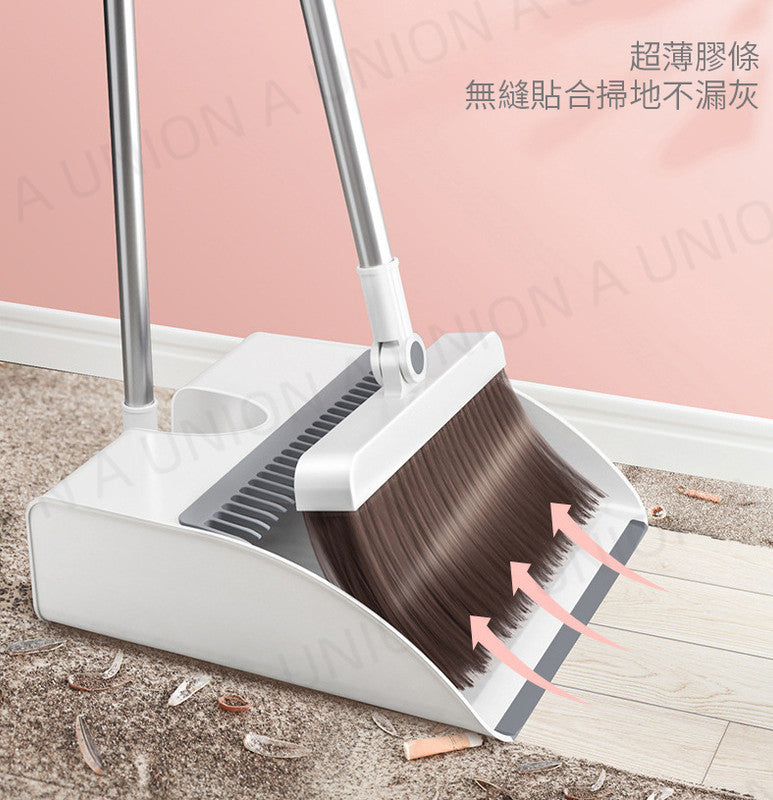 (VH0117) Newly upgraded magnetic foldable 180° broom set, rotating broom + garbage shovel set, magnetic folding broom, non-stick hair broom and dustpan combination, multi-functional folding broom set