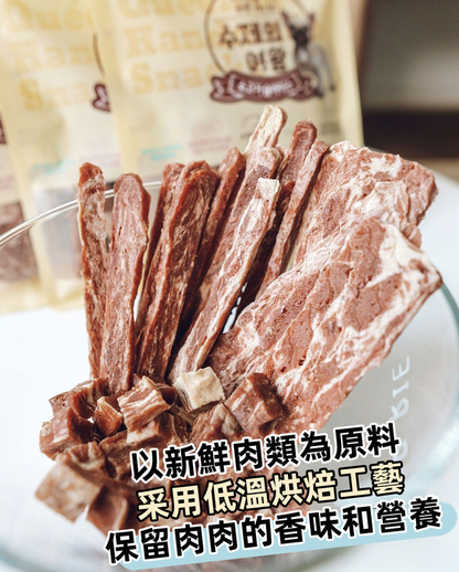 (VP0070) The ZOOS Korean Snowflake Beef Slices 70g Soft Meat Biltong Puppies and Senior Dogs Universal Dog Snacks Training Reward Dog Snacks