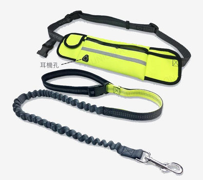 (VP0042) Pet sports waist bag traction rope, pet traction rope, dog walking rope, extra large capacity waist bag, pet walking rope, adjustable belt, waist bag, running traction belt, running waist bag, dog rope, pet rope