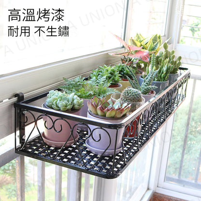 (VH0147) Balcony railing flower rack terrace hanging basket potted plant rack balcony flower rack plant rack hanging basket window sill flower rack window sill flower pot plant rack succulent rack potted hanging orchid shelf storage rack hook width ±2.5cm