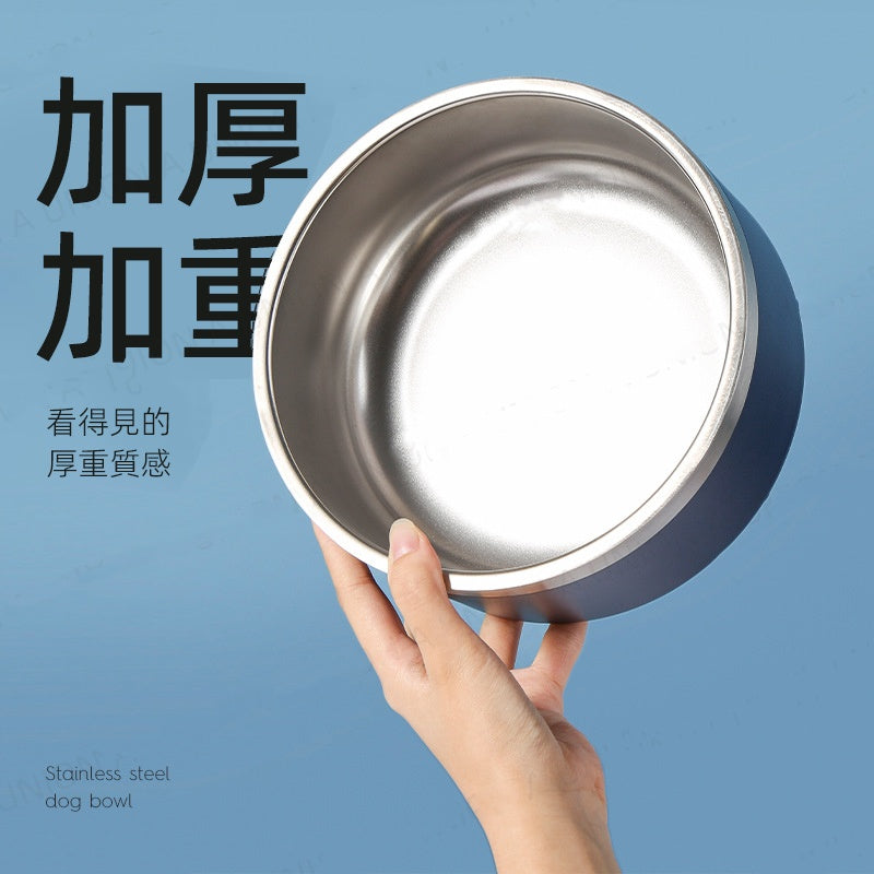 (VP0023) M-PETS 18CM pet rice bowl, thickened bowl, frosted bowl, anti-knock bowl, anti-slip bowl, dog bowl, stainless steel bowl, feeding bowl, cat bowl, dog bowl, pet rice bowl, rice pocket, dog food bowl