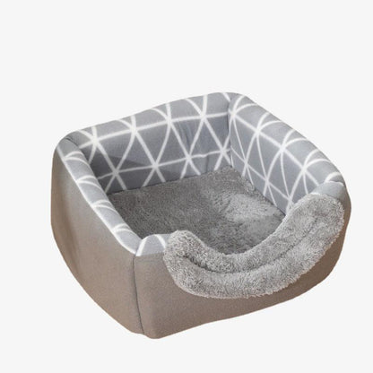 (VP0207) Four-season dual-purpose pet nest gray cat nest winter warm enclosed cat house cat villa cat house doghouse small dog pet supplies gray (length 35x 33x height 30cm)