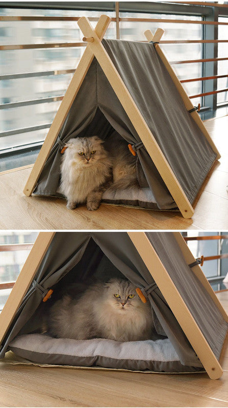 (VP0011) Dog Tent Pet House Cat Indoor Tent Cat Dog Outdoor Tent Pet Tent Bed Pet Tent Cat Bed Dog Bed Ventilated Pet Bed Pet Bed Small Pet Bed Blackout Bed Pet Triangular Tent