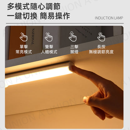 (VH2107)LED燈-銀框白光燈 LED感應燈 夜燈 人體感應燈 小夜燈 智能感應燈 床頭燈 LED化妝燈  LED夜燈 LED智能感應燈 LED床頭燈 30cm 特長燈