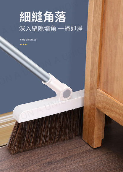 (VH0117) Newly upgraded magnetic foldable 180° broom set, rotating broom + garbage shovel set, magnetic folding broom, non-stick hair broom and dustpan combination, multi-functional folding broom set