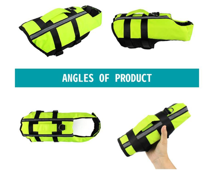 (VP0132) Portable Dog Life Jacket Inflatable Pet Dog Life Jacket Swimming Vest with Reflective Strips Summer Dog Floating Jacket New Air Bag Life Jacket Inflatable Folding Swim Suit Pet Swimming Life Jacket