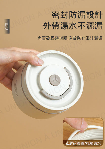 （VH0043）日式新品316L不銹鋼保溫飯盒 圓型便當盒組合 不鏽鋼保溫飯盒套裝 分隔密封便攜便當保溫飯盒 學生/上班族多層密封便當飯盒 三層飯壺組合 可盛裝湯兼飯