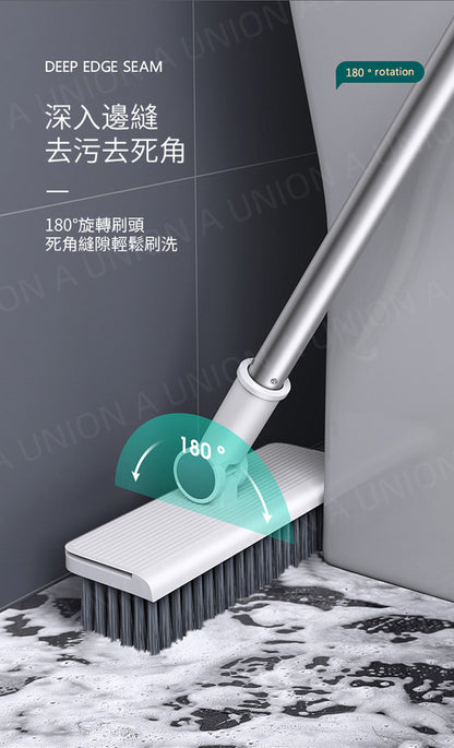 (VH0116) Three-in-one [broom + floor brush + garbage shovel] set upright foldable garbage shovel + 180° rotating broom + 180° rotating floor brush combination broom set floor brush dustpan three-piece set