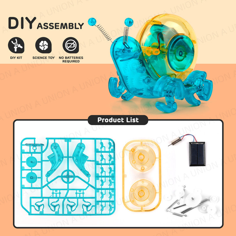 （VH0474）(DIY自製太陽能蝸牛STEM玩具) 科學STEM玩具益智拼裝太陽能模型 {適合8-12 歲兒童}