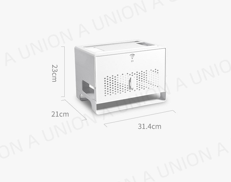 （VH0598）防塵網路由器收納盒 WiFI Router收納盒 路由器收納盒 分享器收納盒 電線收納盒 插座整理盒 插座遮擋神器 無線路由器收納盒 機頂盒置物架