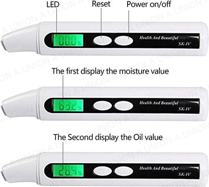 （VH0647）智能家用便攜肌膚檢測儀 皮膚水分測試儀 肌膚水油濕度測試筆 皮膚測試機 肌膚檢測儀