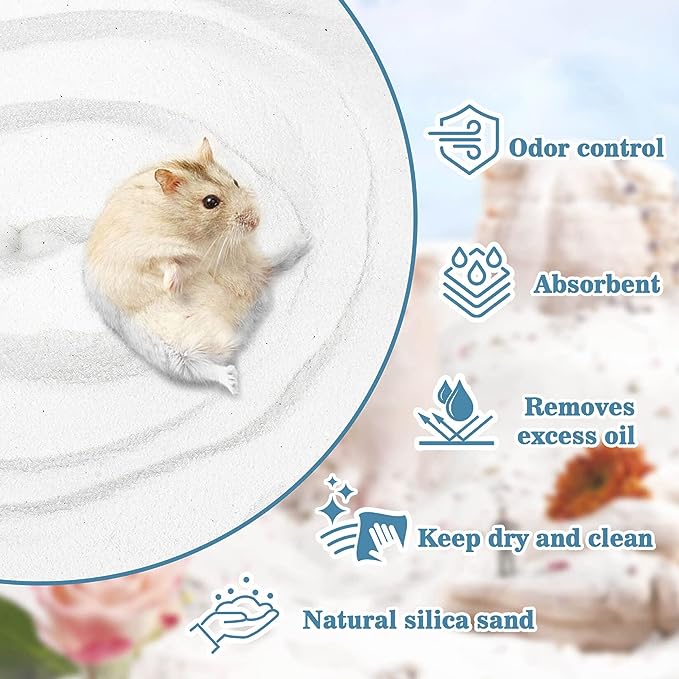 (VP0142) Zully hamster bath sand bath sand bath hamster bath salt supplies sand bath toilet gerbil sand urine jolly