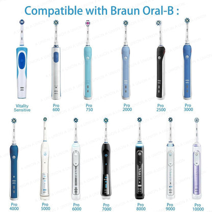 （VH1003）【4個裝】EB50 電動牙刷 代用牙刷頭 (非原廠) Oral B